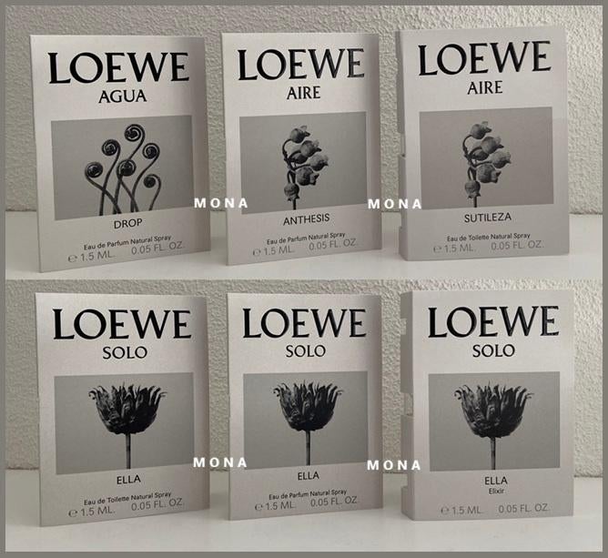 Loewe set 18 niche parfum samples proefjes testers monsters, Verzenden, Nieuw