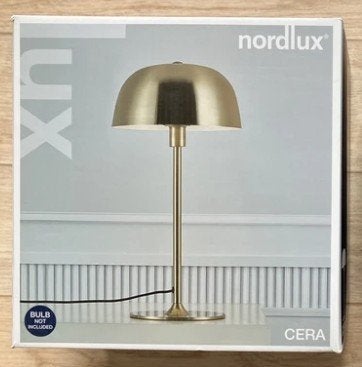 Tafellamp Nordlux Cera messing, Goud, 47 cm, Nieuw, Ophalen of Verzenden