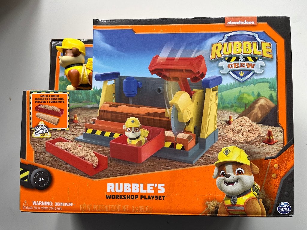 Paw Patrol Rubble's Workshop Playset met Kinetic Sand, Ophalen of Verzenden, Nieuw, Knutselen