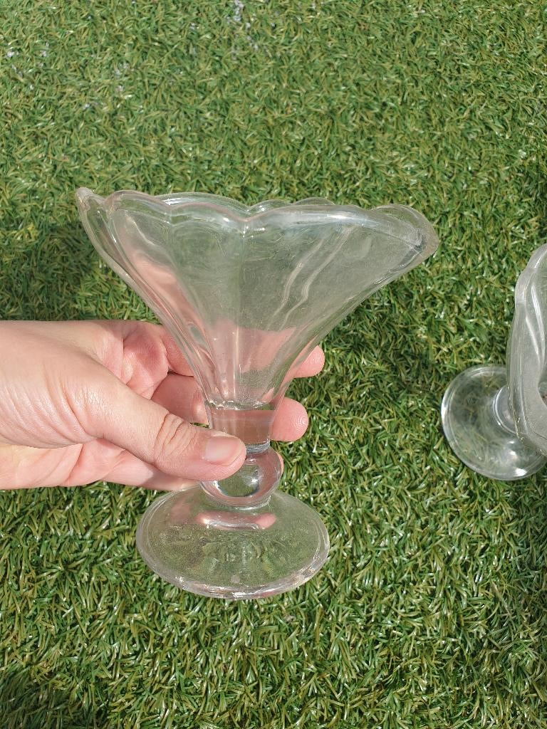 ijsglazen 2 stuks, Glas of Glazen, Ophalen of Verzenden, Overige stijlen, Glas