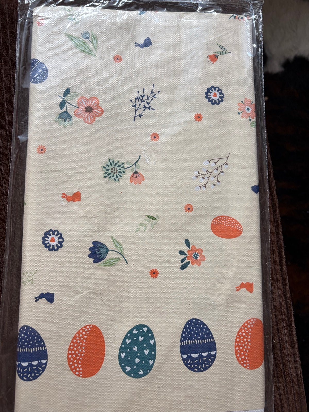 Paas Tafelkleed "Easter Flower Garden" - Nieuw, Papier/karton, Nieuw, Ophalen of Verzenden, Meerkleurig