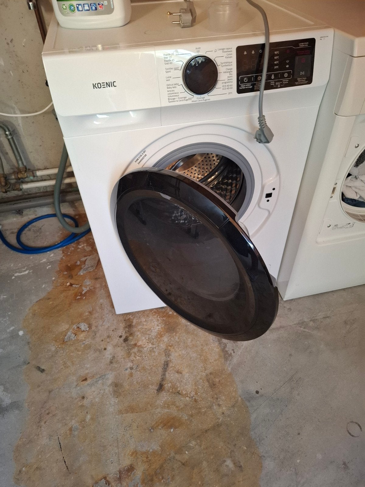 Koenic Voorlader Wasmachine - Zo goed als nieuw, Ophalen of Verzenden, Zo goed als nieuw, Voorlader, 85 tot 90 cm