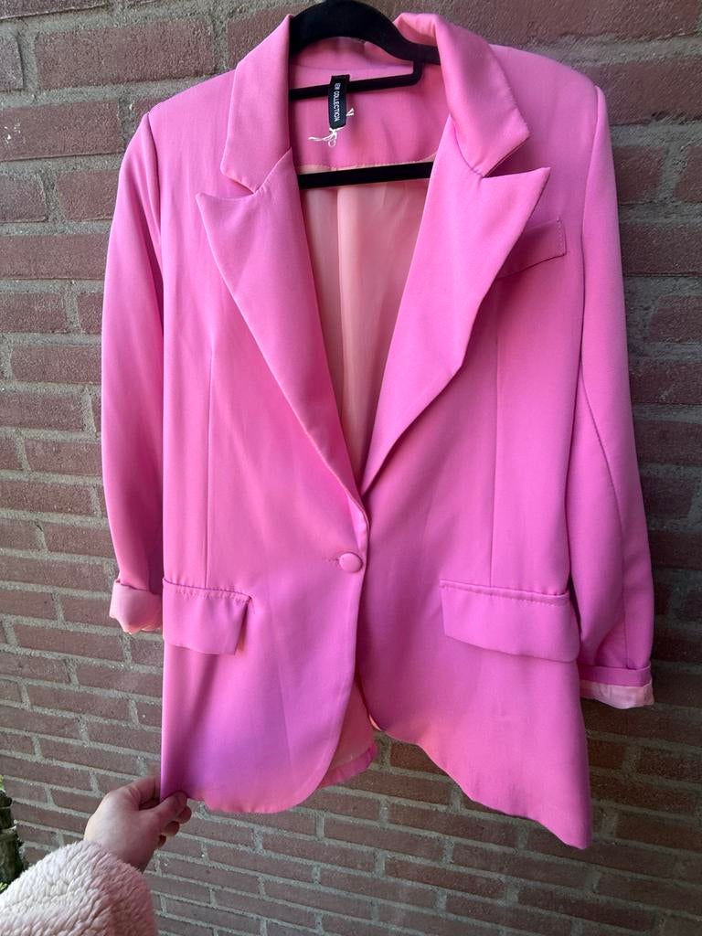 Roze blazer van NA-KD, maat M, Maat 38/40 (M), Ophalen of Verzenden, Zo goed als nieuw, Jasje