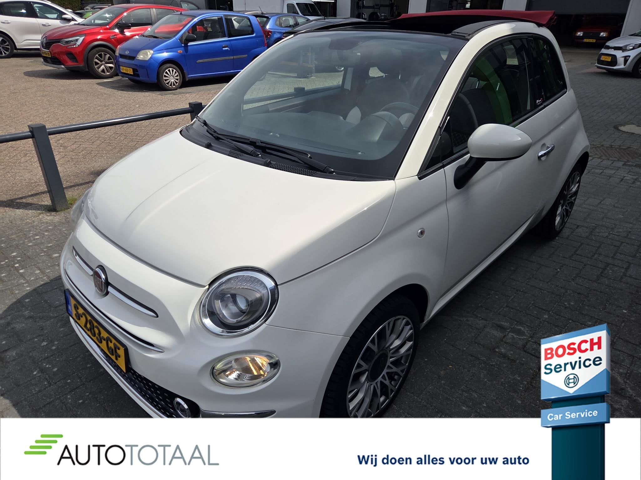 Fiat 500 1.0 Hybrid Launch Edition CARPLAY - AIRCO - LEDER -, Auto's, Voorwielaandrijving, Euro 6, Cabriolet, 4 stoelen