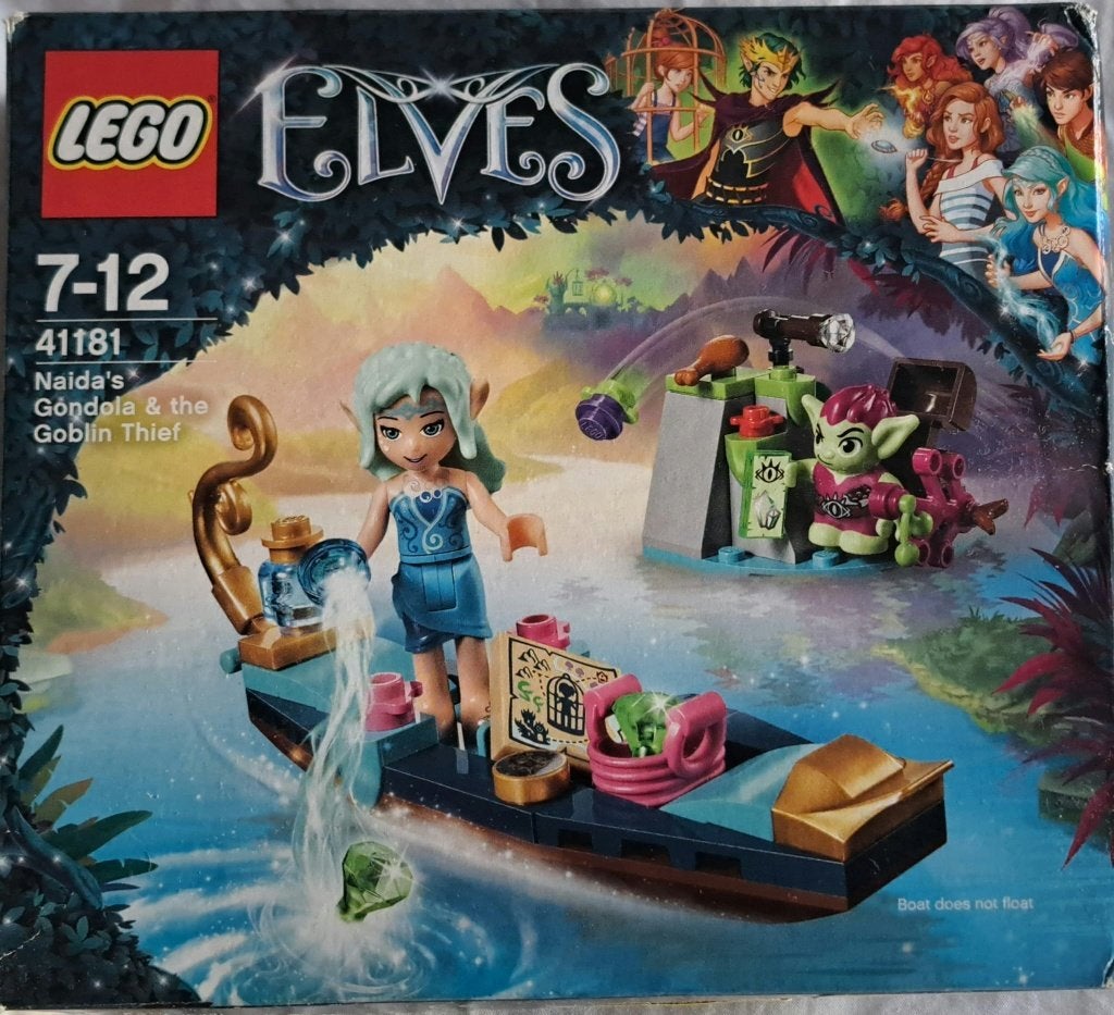 Lego Elves 41181 Naida's Gondel: De Goblin-Dief, Overige thema's, Lego, Ophalen of Verzenden, Zo goed als nieuw