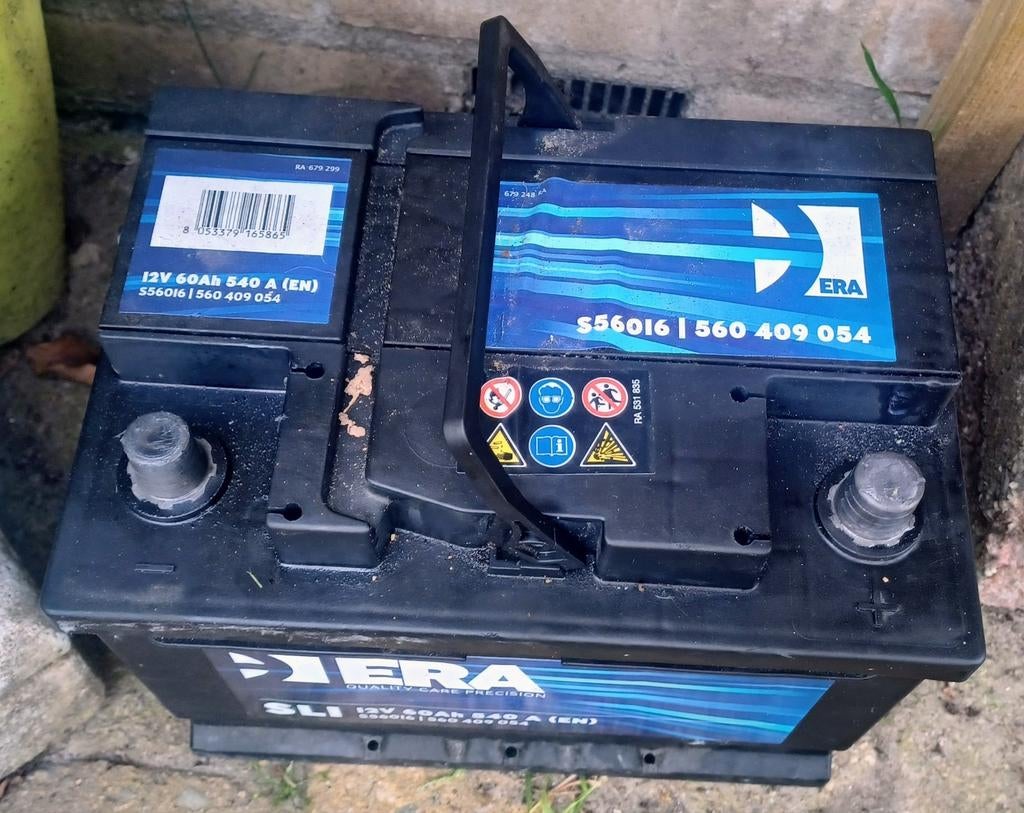 Accu 12Volt 60A, Ophalen, Gebruikt