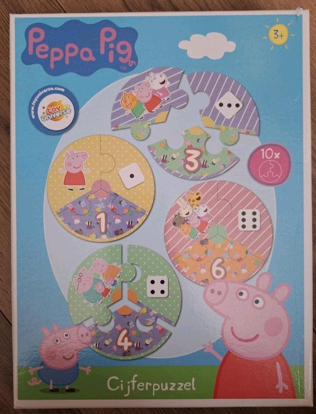Peppa Pig / Big Cijfer puzzel spel, Ophalen of Verzenden, Zo goed als nieuw, Puzzelen