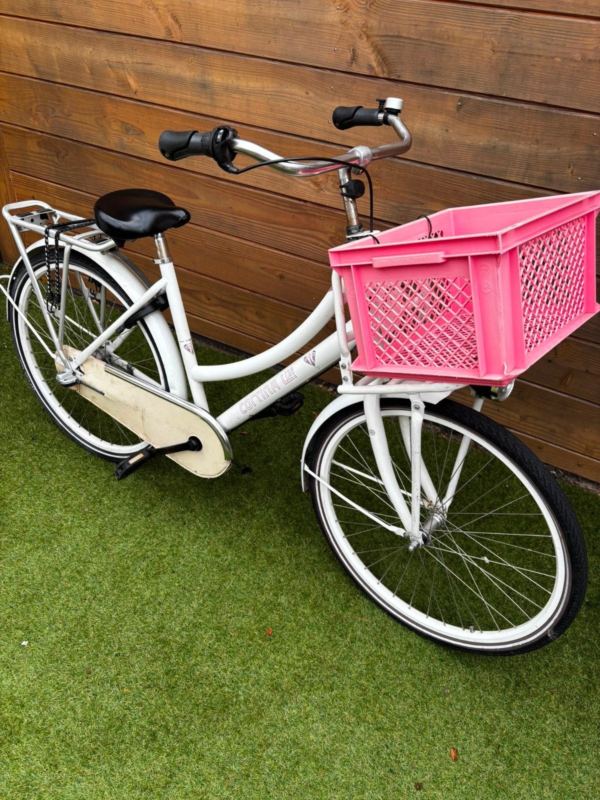 Cortina U4 Transportfiets 26 inch, Fietsen en Brommers, Fietsen | Dames | Damesfietsen, Terugtraprem, Gebruikt, Versnellingen