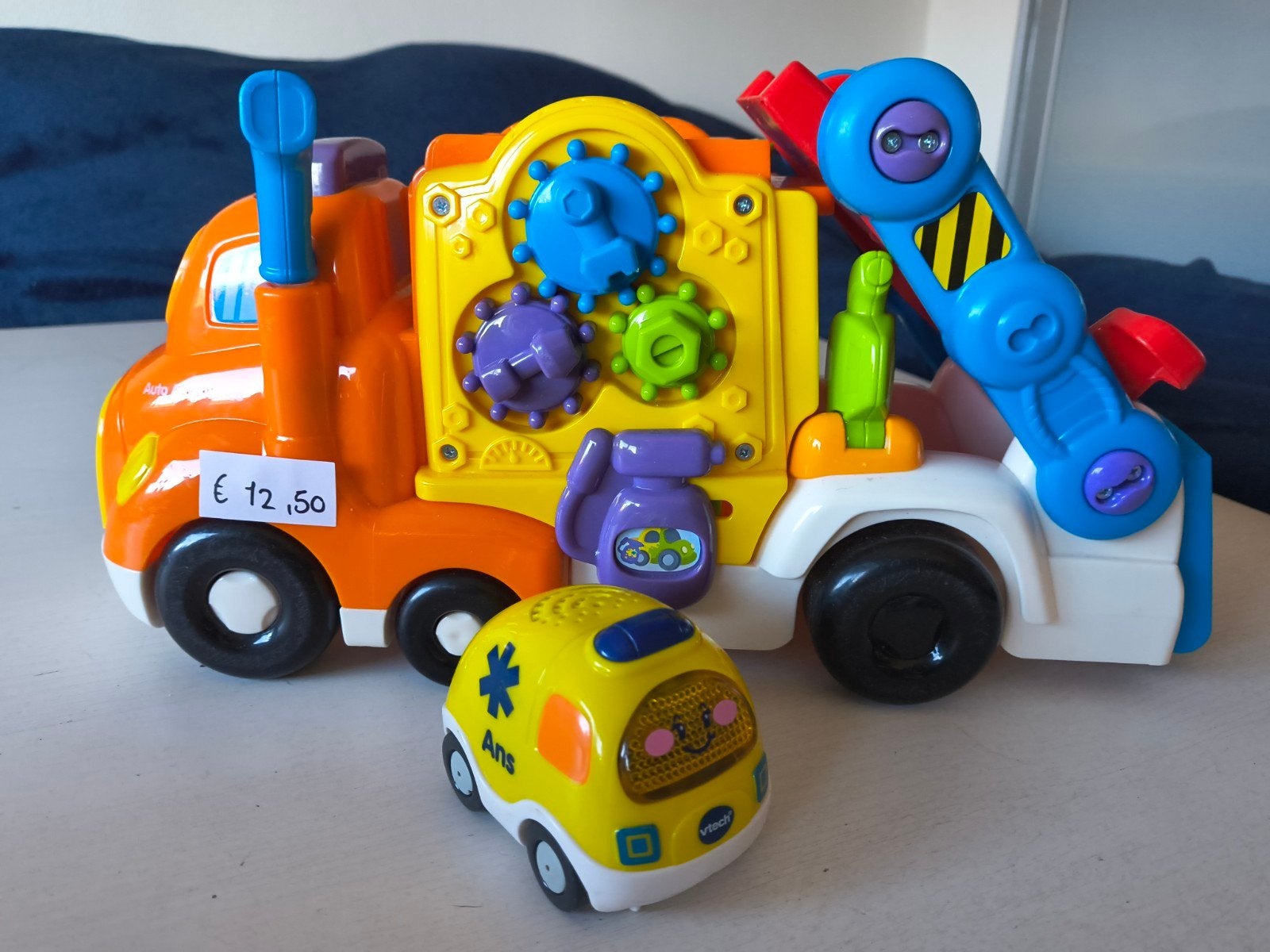 VTech Toet Toet Auto's Takelwagen met Ambulance, Ophalen, Gebruikt