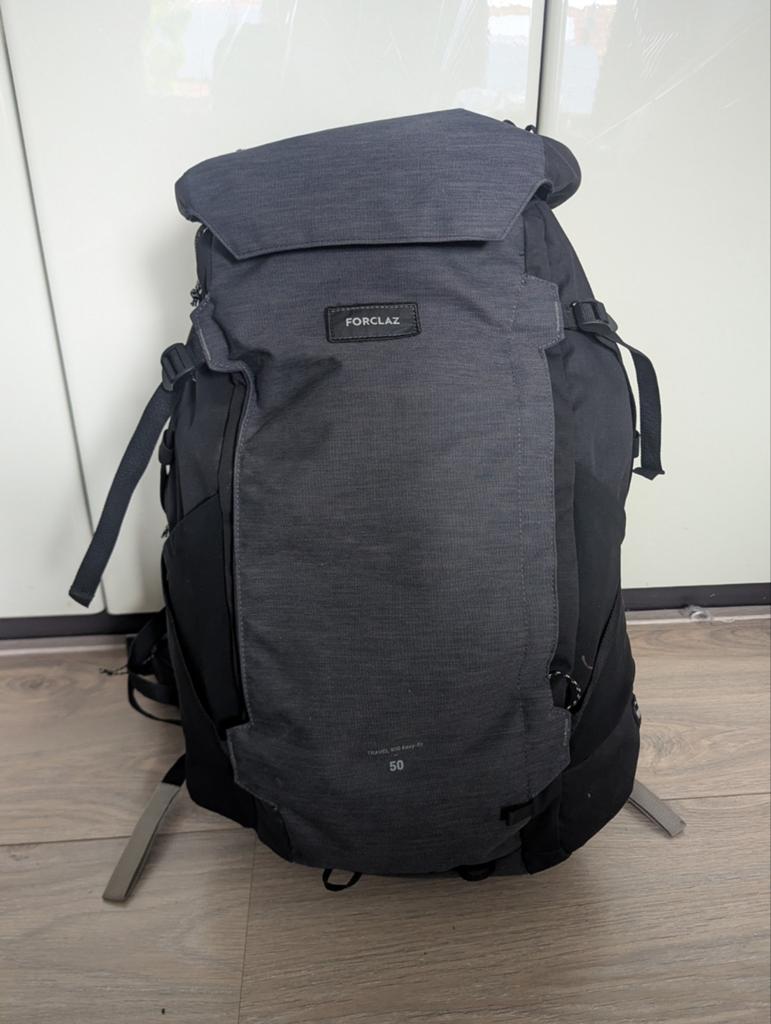 Backpack Forclaz travel 900 50l + 6l - Handbagage, Ophalen, Zo goed als nieuw, Overige merken