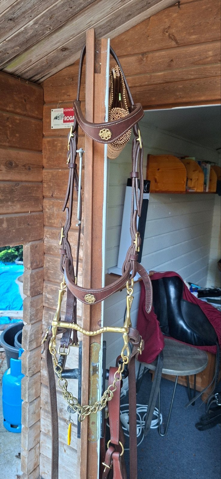 Marjoman Barok hoofdstel, bit en borsttuig, Dieren en Toebehoren, Paarden en Pony's | Hoofdstellen en Tuigage, Ophalen of Verzenden