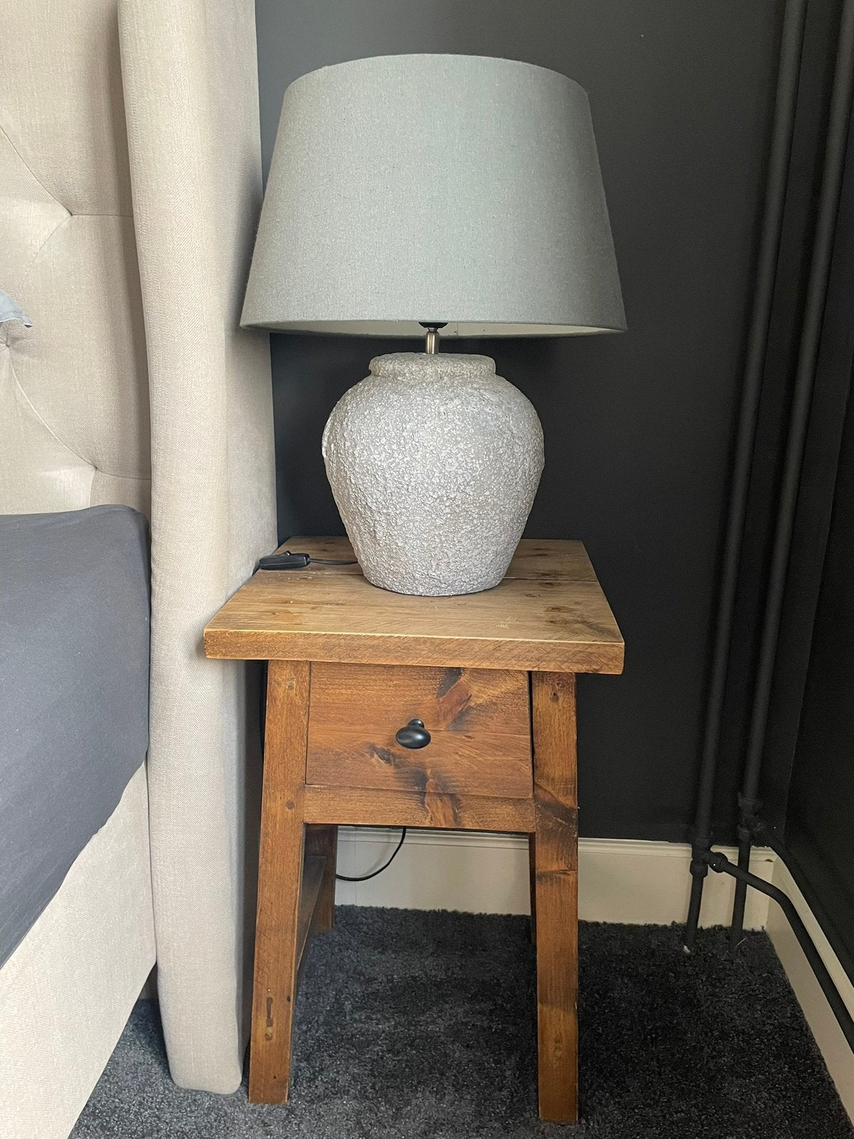 Houten Nachtkastje - Huisje Sfeer, Ophalen, Minder dan 45 cm, 55 tot 70 cm, Zo goed als nieuw