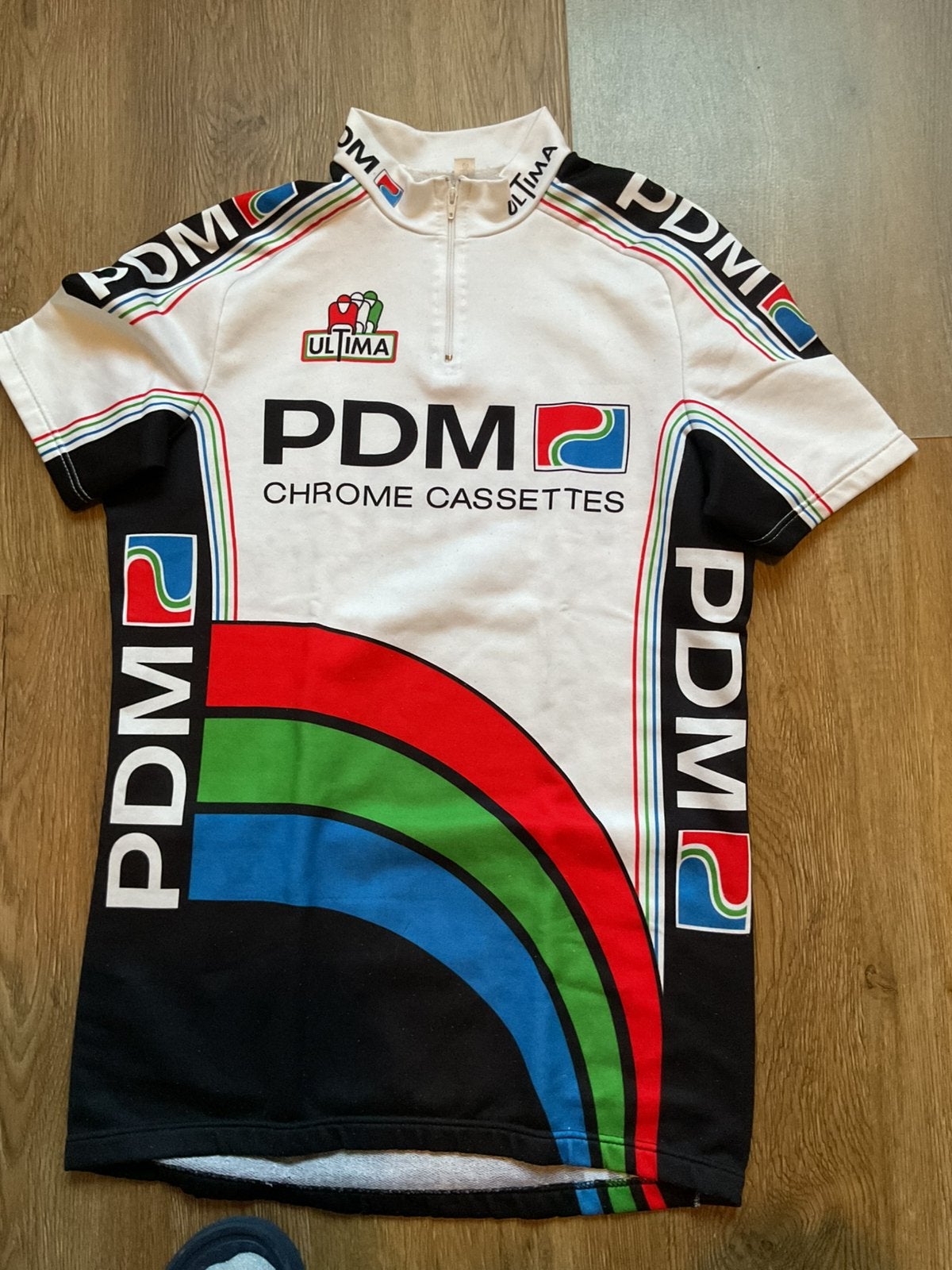 Vintage wielershirt ploegnaam PDM maat L, Ophalen of Verzenden, Gebruikt, Kleding