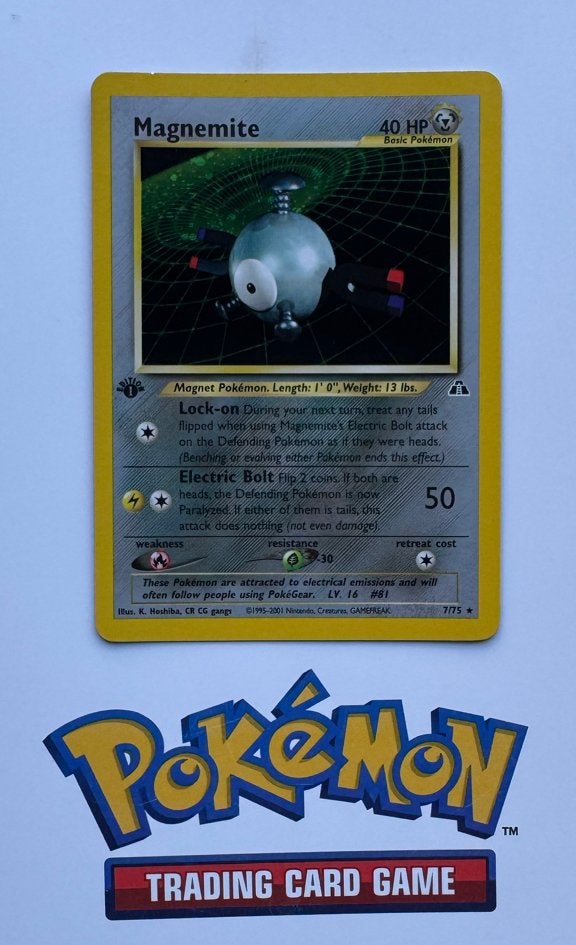 Pokémon TCG Magnemite | 1st Edition, Hobby en Vrije tijd, Verzamelkaartspellen | Pokémon, Ophalen of Verzenden, Zo goed als nieuw