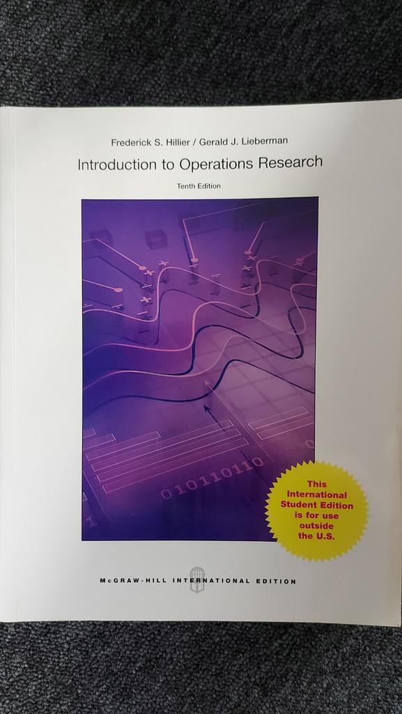 Introduction to Operations Research - Tiende Editie, Boeken, Zo goed als nieuw, Beta, Frederick S. Hillier / Gerald J. Lieberman