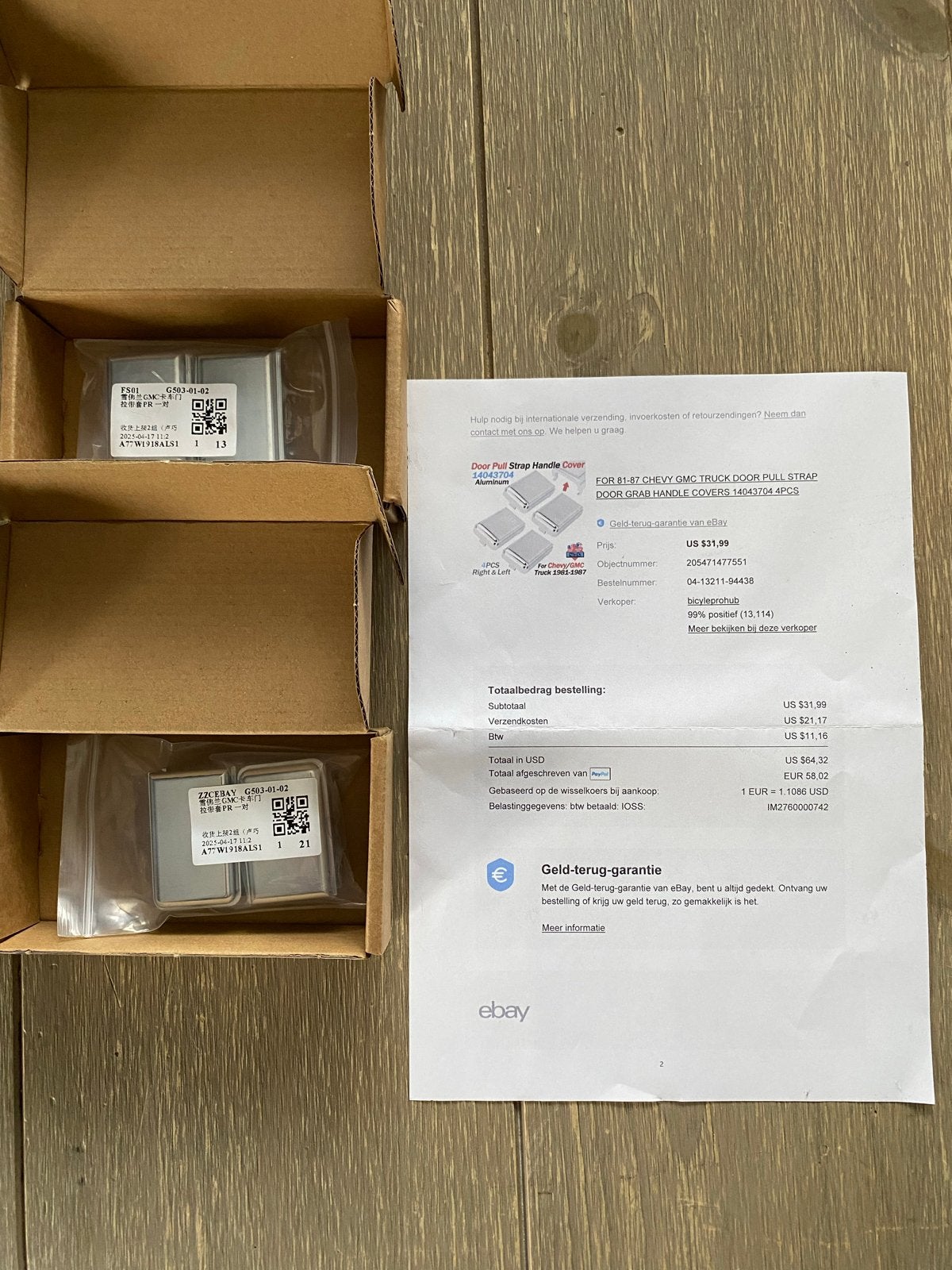 Deurklinkhoezen voor Chevrolet Silverado/GMC Sierra, Ophalen of Verzenden, Nieuw, Chevrolet, Deur