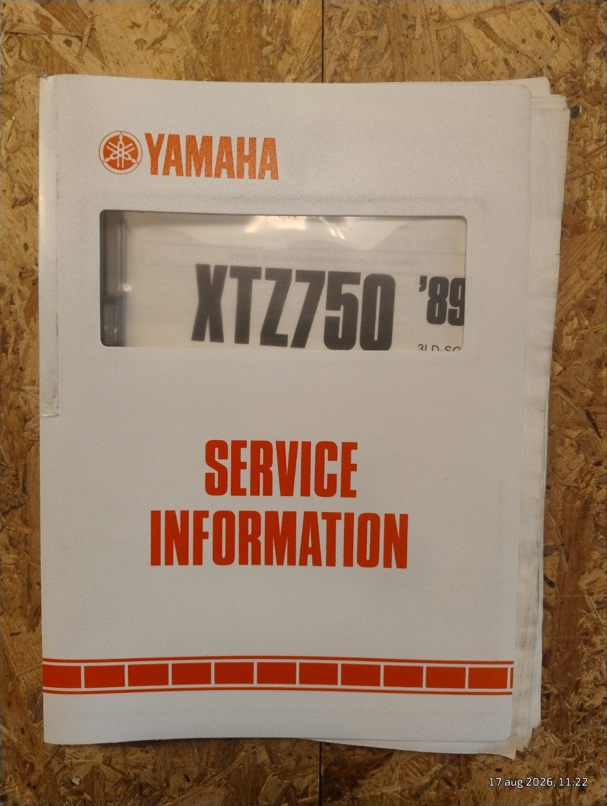 Yamaha XTZ750 '89 Service Informatie Handleiding, Motoren, Verzenden, Yamaha