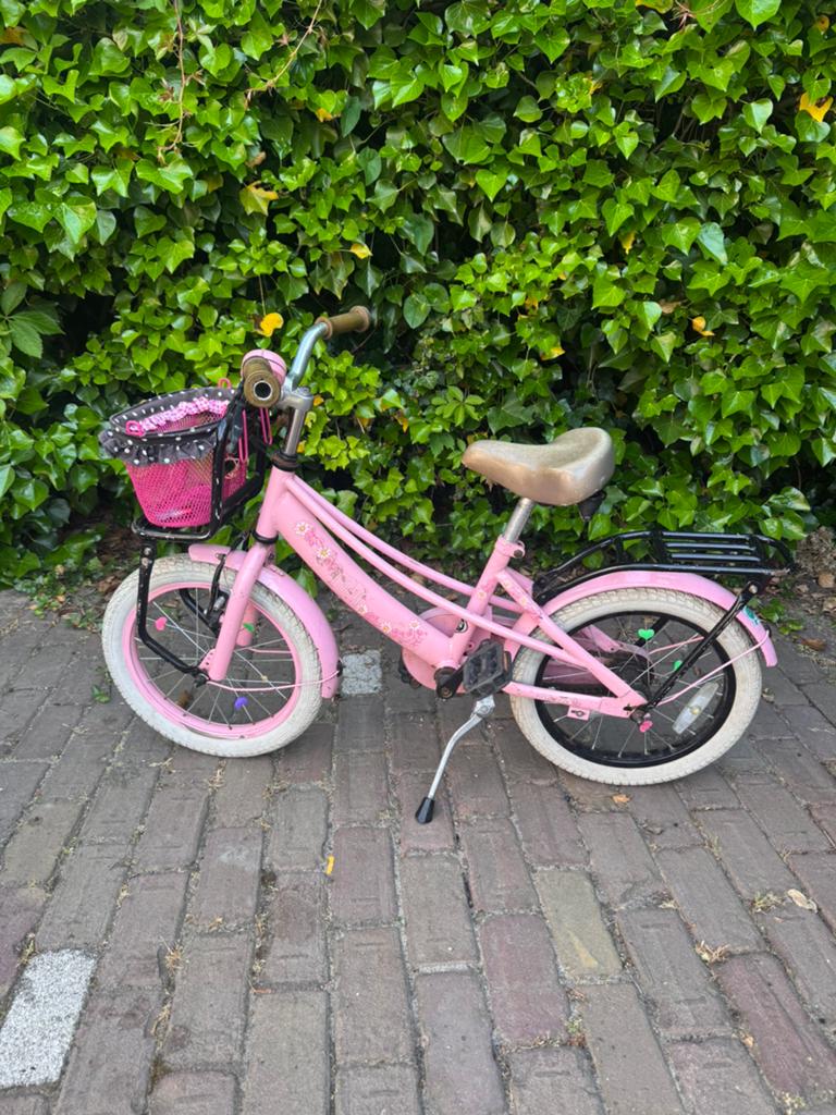 Kinderfiets Popal Lola 16 inch, Ophalen, Terugtraprem, Gebruikt, Handrem