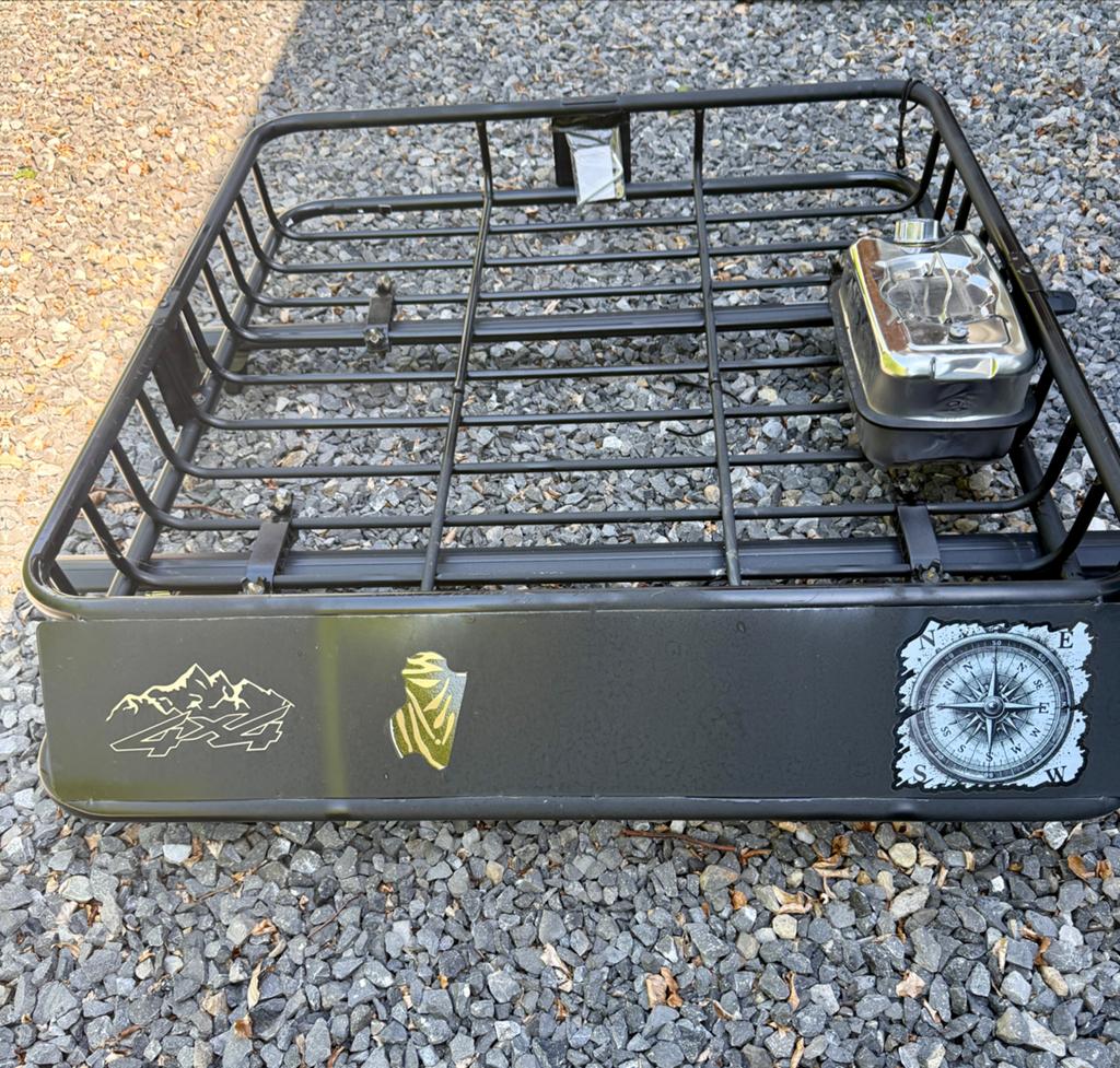 Offroad dakrek met dakdragers voor auto's met dakrails, Auto diversen, Ophalen of Verzenden, Gebruikt