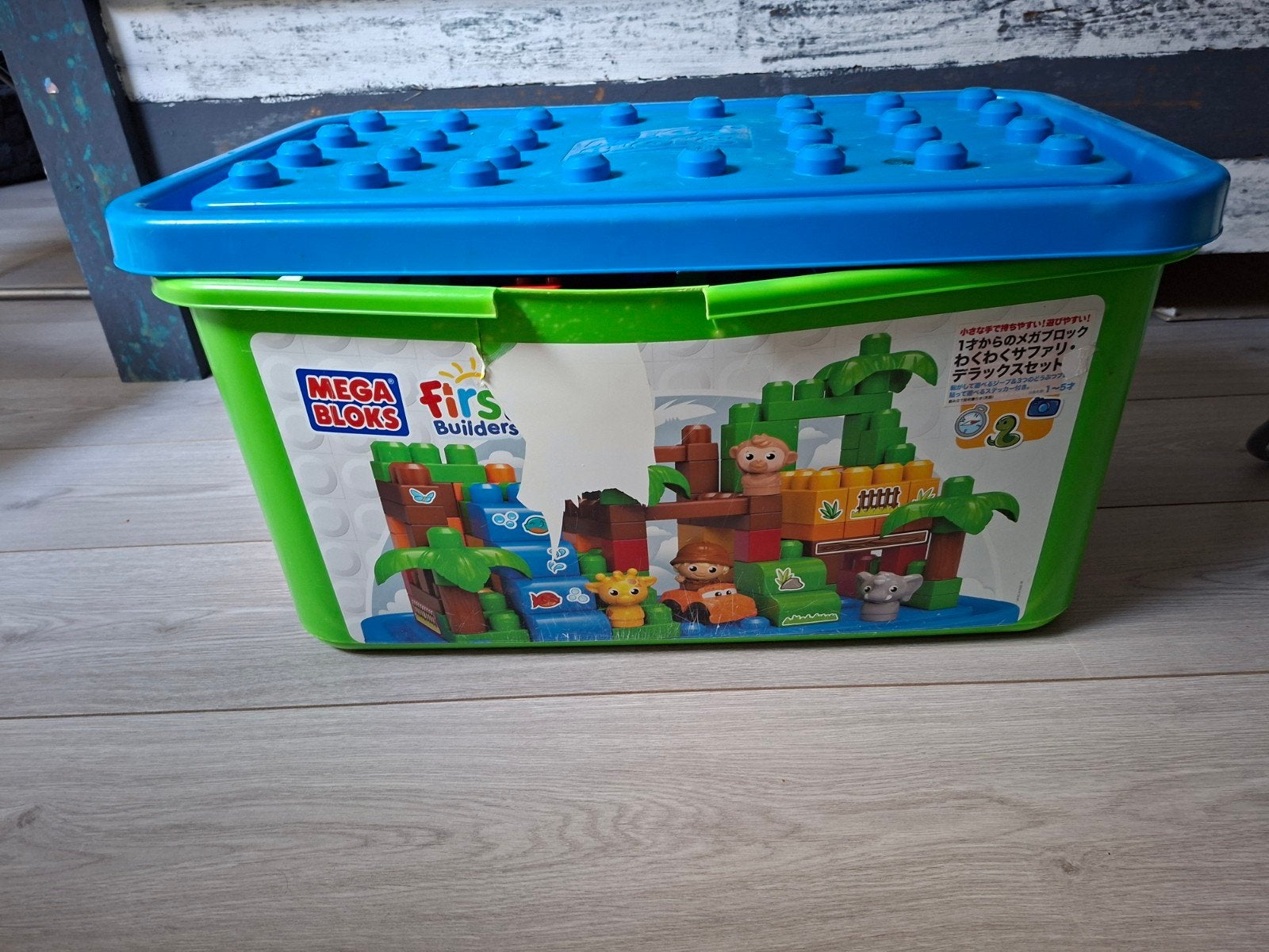 Mega Bloks First Builders Safari Bouwset in Opbergbox, Ophalen, Gebruikt, Megabloks