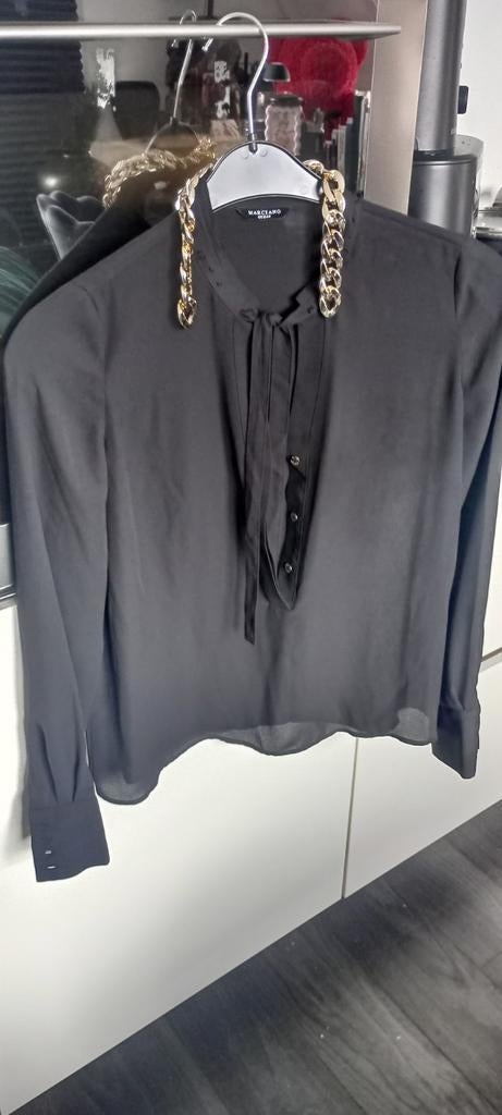 Guess Marciano blouse gouden details knopen ketting maat XS, Ophalen of Verzenden, Zo goed als nieuw, Maat 34 (XS) of kleiner