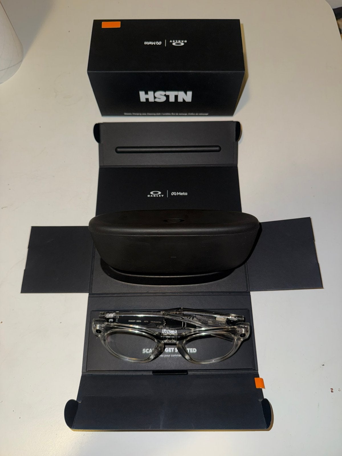 Oakley meta HSTN Transitions Grey Glazen,  Clear Montuur, Ophalen, Zo goed als nieuw, Oakley