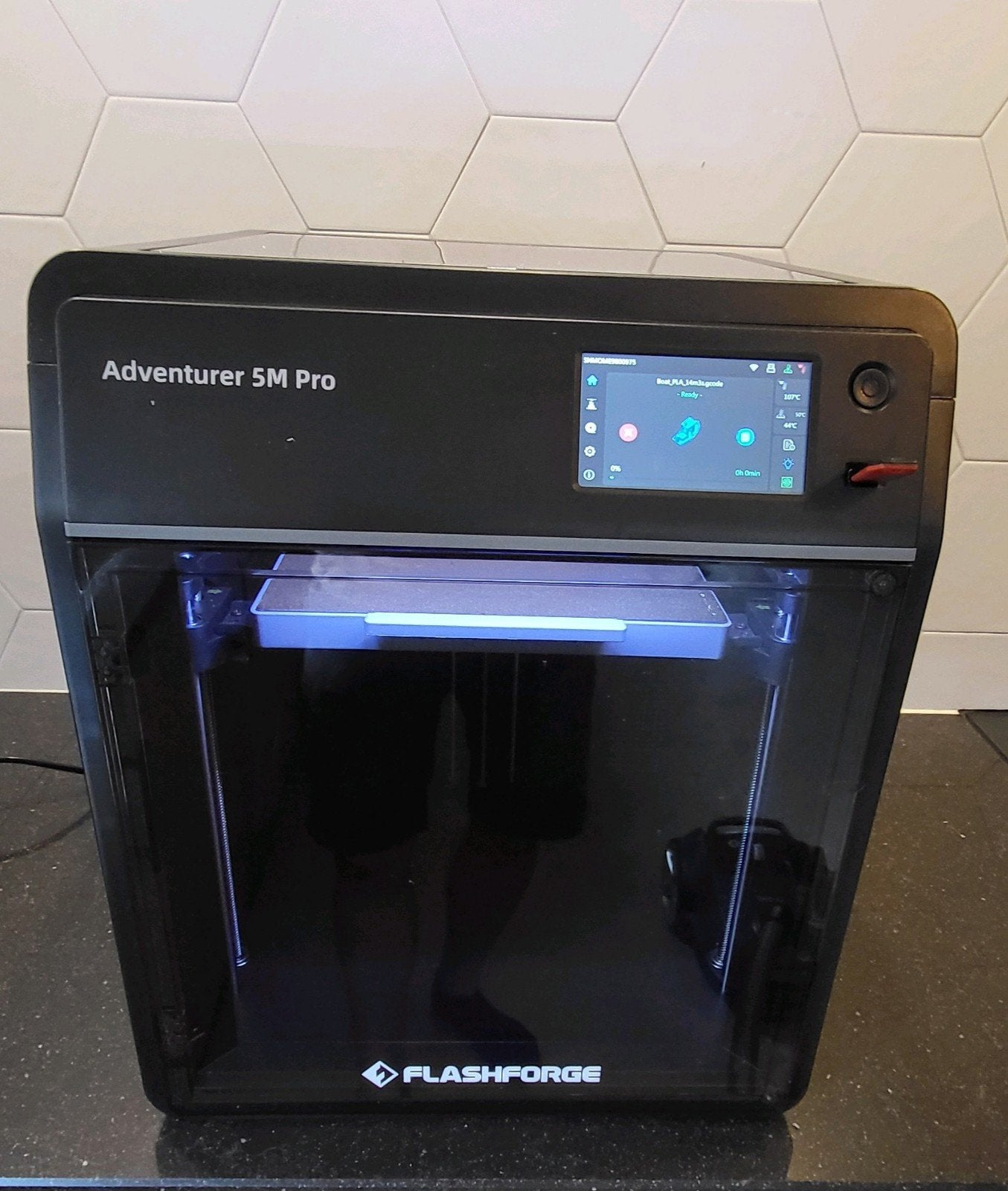 3d printer, compleet en met filament, Ophalen, Ingebouwde Wi-Fi, Flashforge Adventurer 5M, Zo goed als nieuw