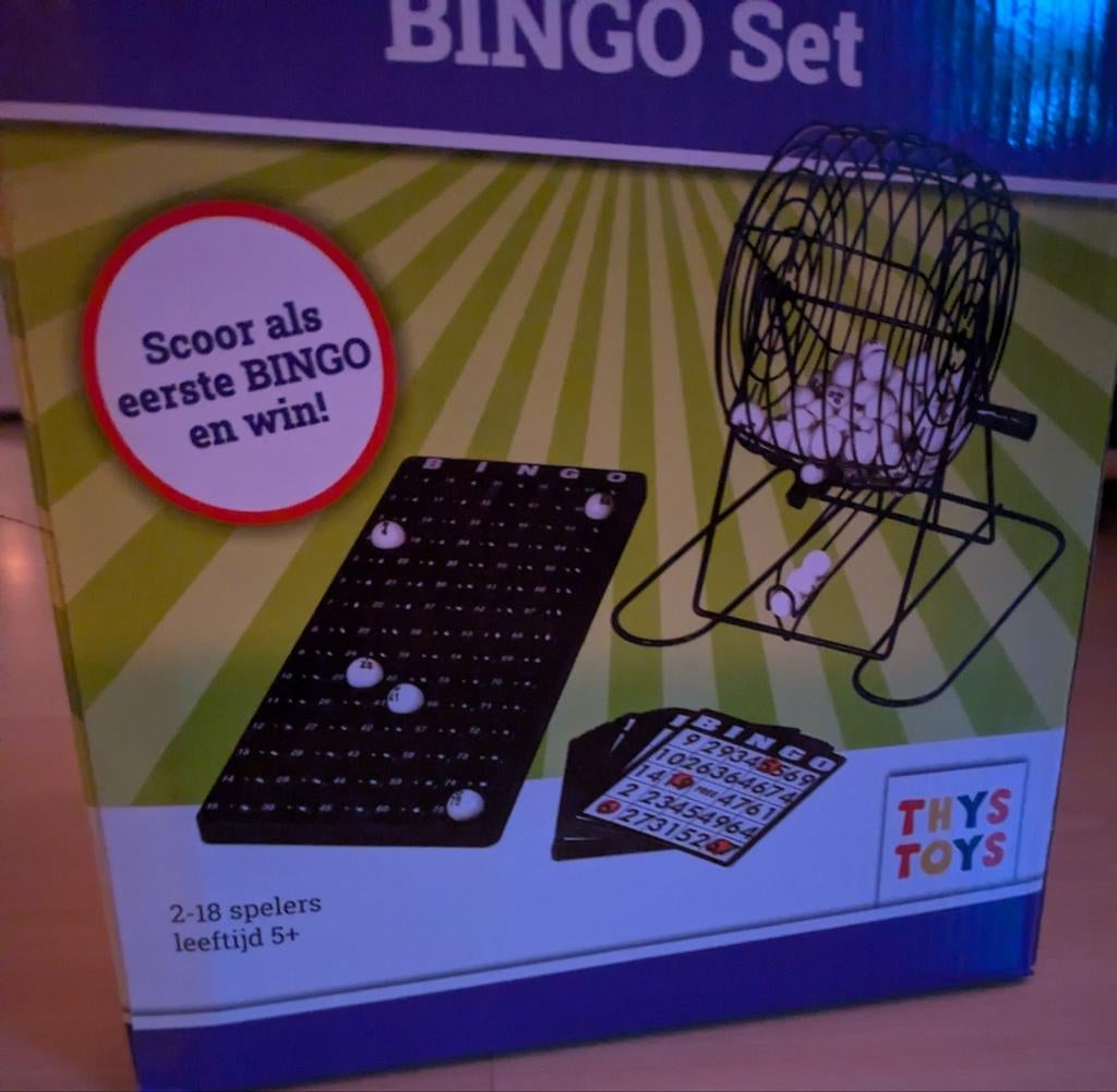 Bingo Set - Thys Toys - Compleet spel voor jong en oud, Vijf spelers of meer, Ophalen, Nieuw, Thys Toys