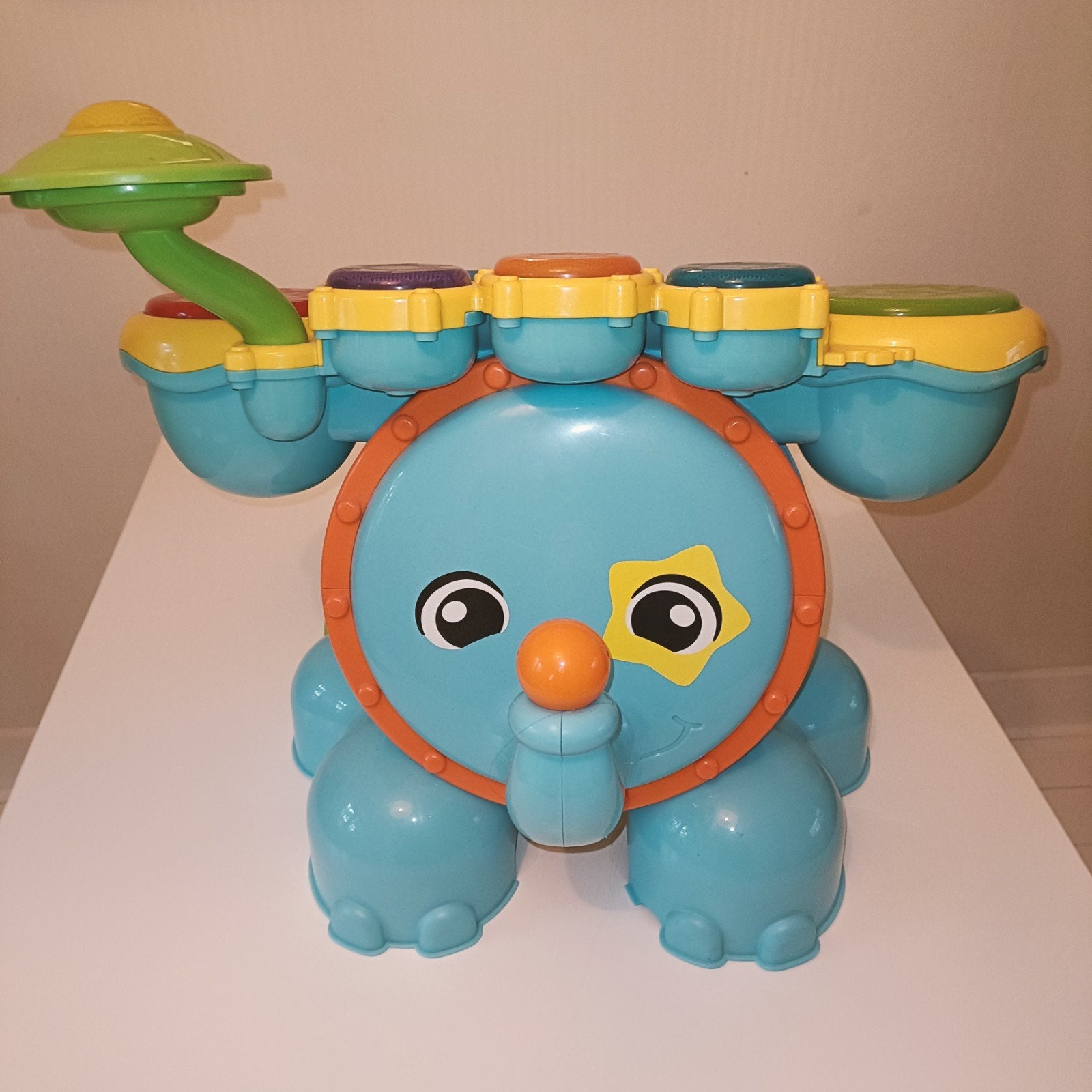 VTech Olifant Drumstel - Muzikaal Speelgoed, Ophalen of Verzenden, Zo goed als nieuw, Overige typen, Met licht