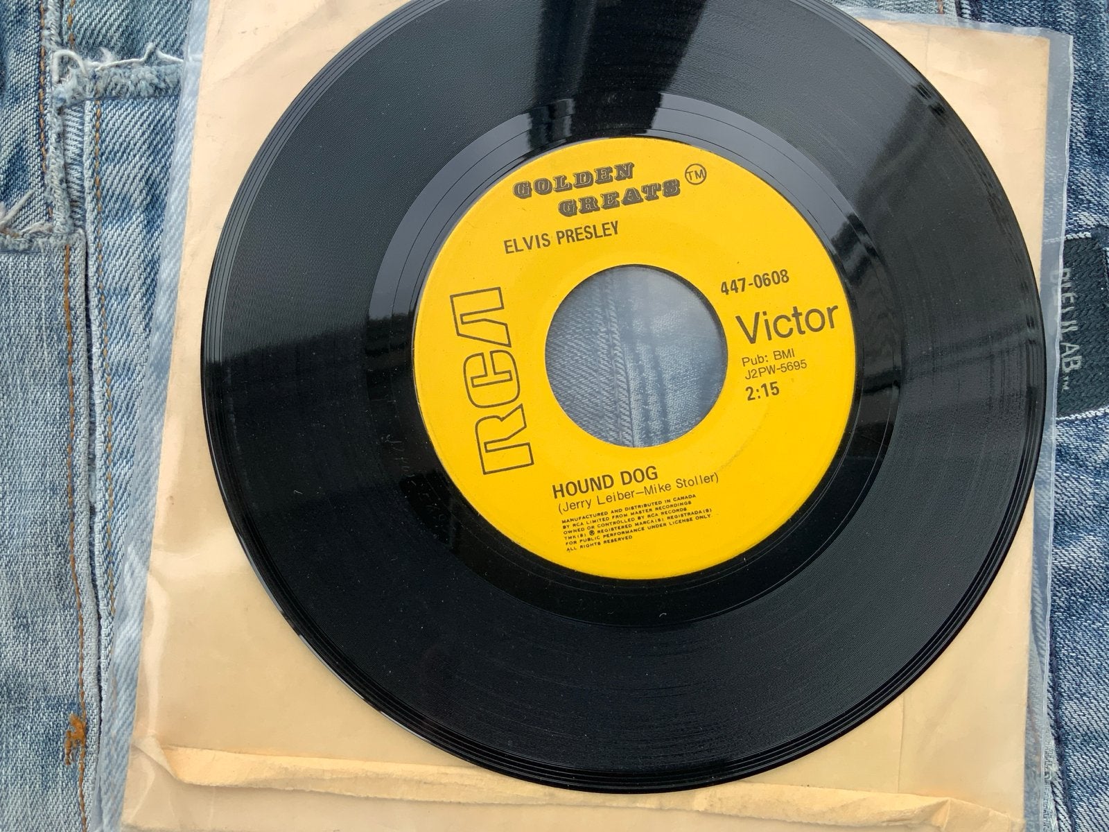 Elvis Presley - Hound Dog / Don't Be Cruel (Single), Cd's en Dvd's, Vinyl Singles, Gebruikt, 7 inch, Single, Ophalen of Verzenden