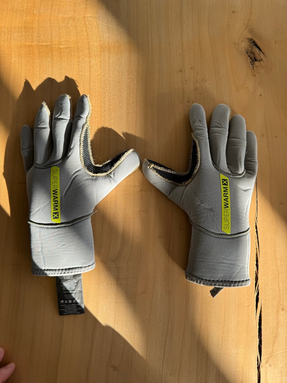 Zhik Superwarm Neopreen Zeilhandschoenen Grijs Neon-Geel, Watersport en Boten, Ophalen of Verzenden, Nieuw, Dame of Heer, Overige typen