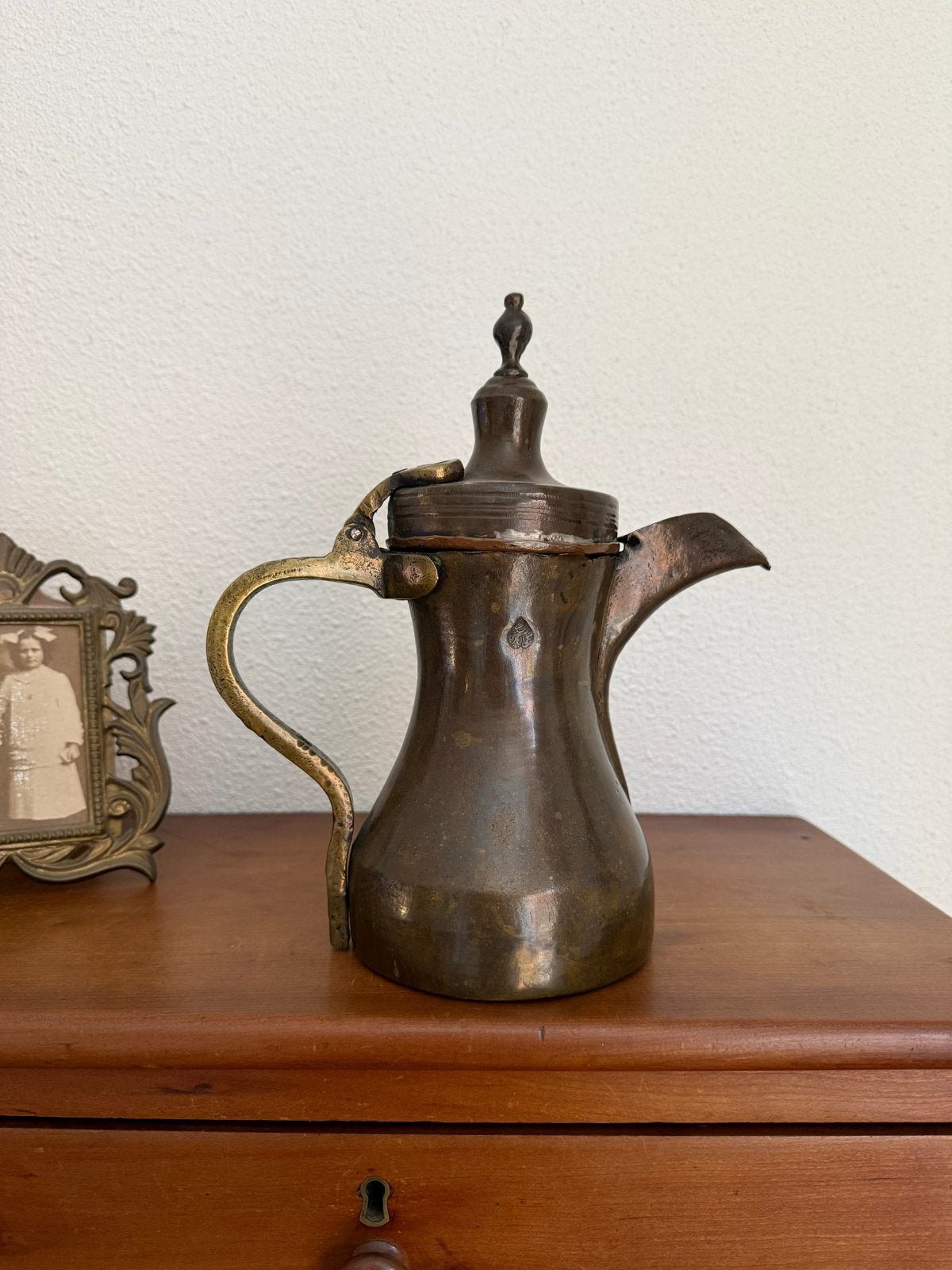 Antieke koperen koffiepot/dallah, Ophalen of Verzenden, Koper