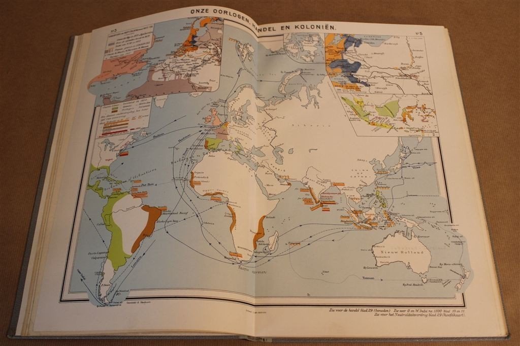 Grote historische schoolatlas Hettema. 18e dr 1955., Boeken, Atlassen en Landkaarten, Gelezen, Ophalen of Verzenden, Landkaart