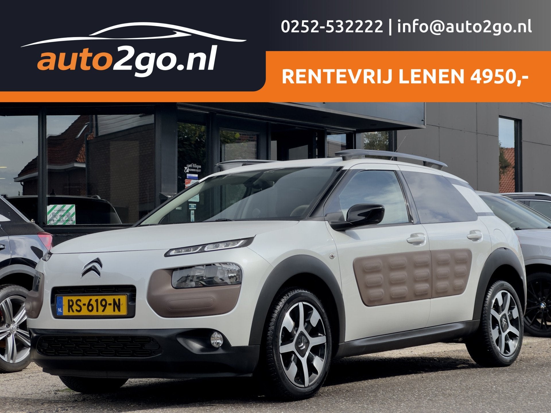 Citroën C4 Cactus 1.2 AUT5 ACTIE! BETAAL NU 50% 4950 DE RES, Auto's, Dealer onderhouden, 82 pk, Origineel Nederlands, Bruin