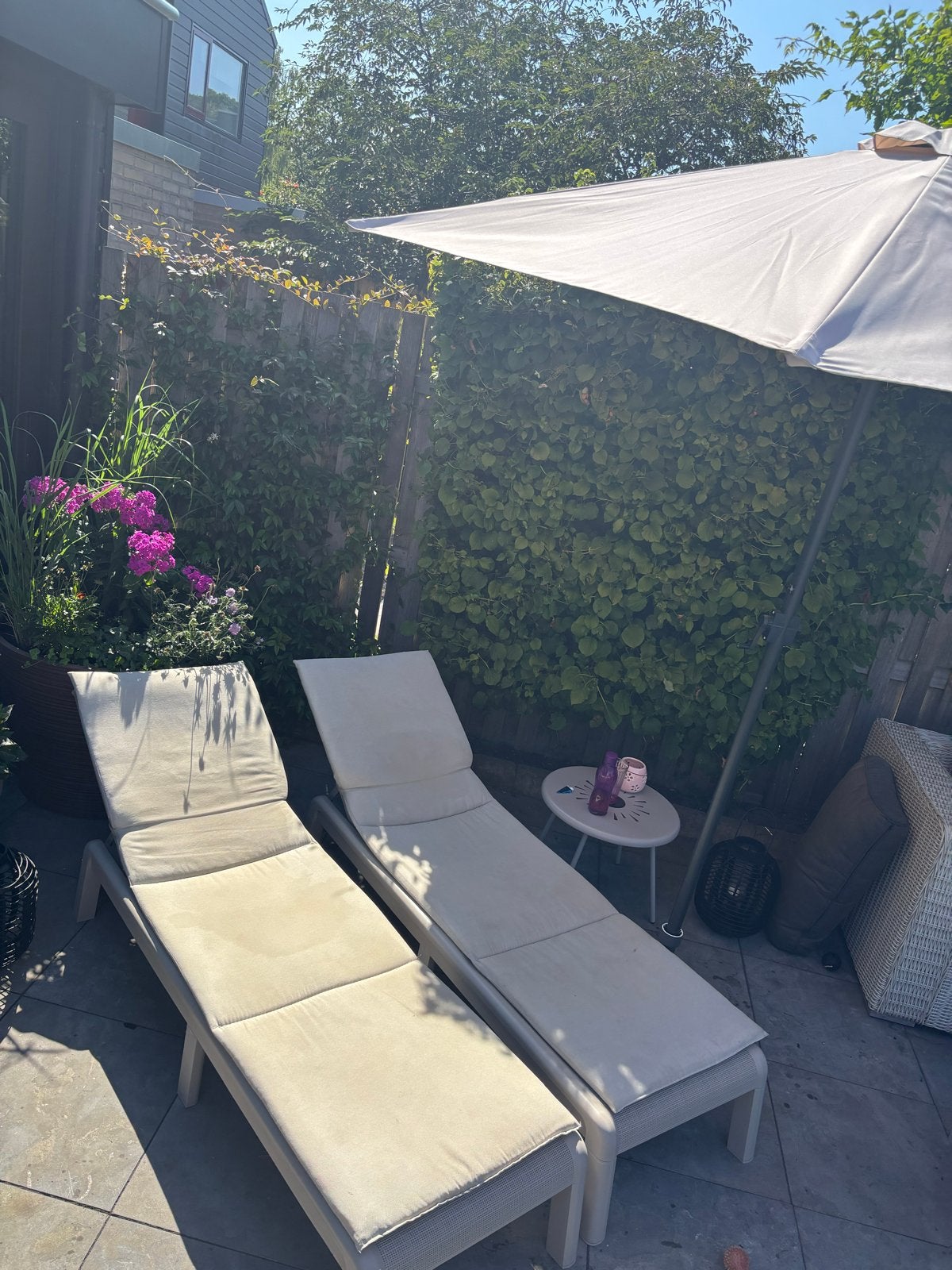 Nieuw Keter Mallorca Ligbed Soft Beige met kussen, Ophalen of Verzenden, Nieuw, Kunststof, Inklapbaar