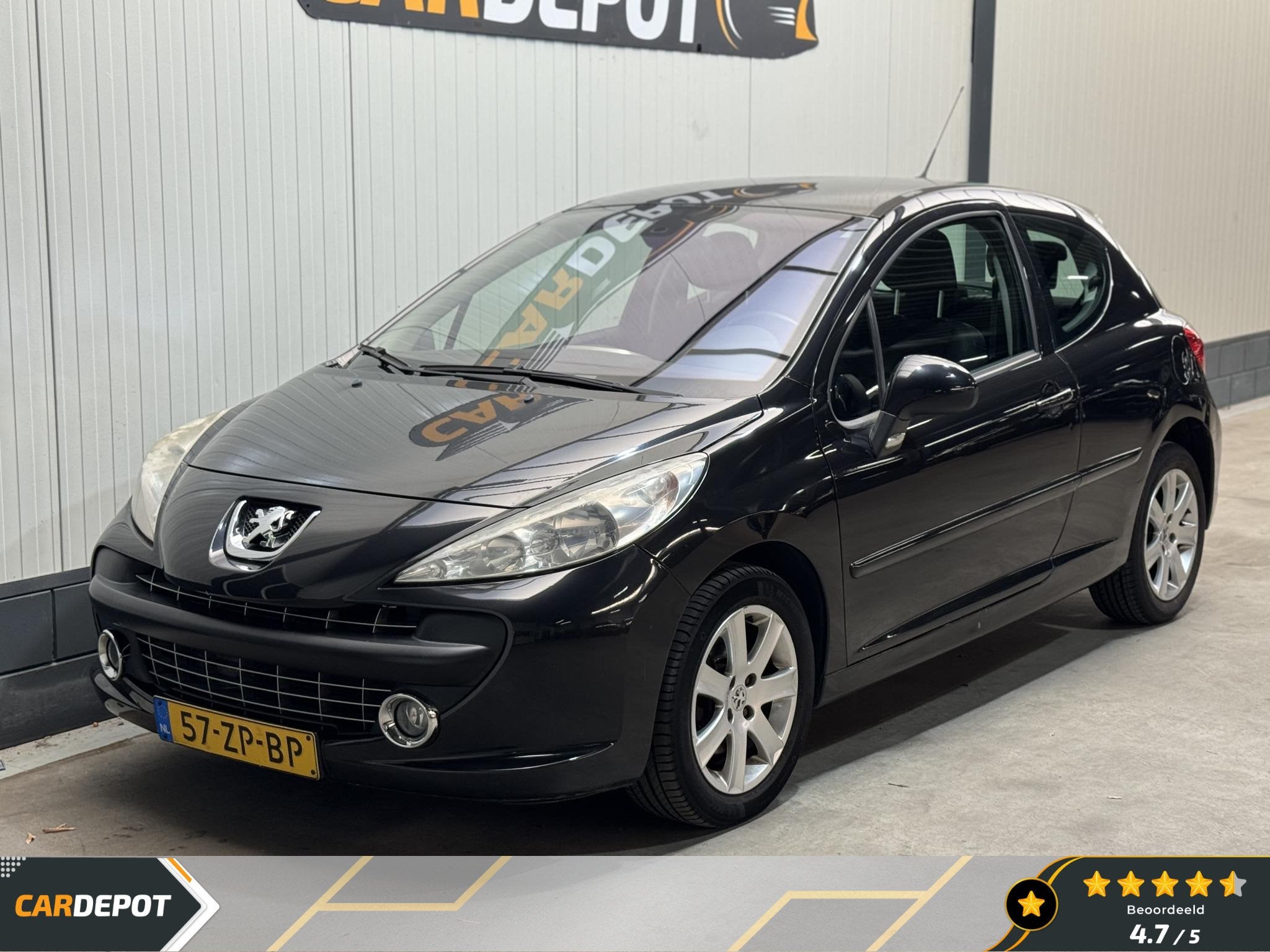 Peugeot 207 1.6 VTi XS Pack Automaat Climate Control Technis, Stof, Gebruikt, 4 cilinders, Zwart