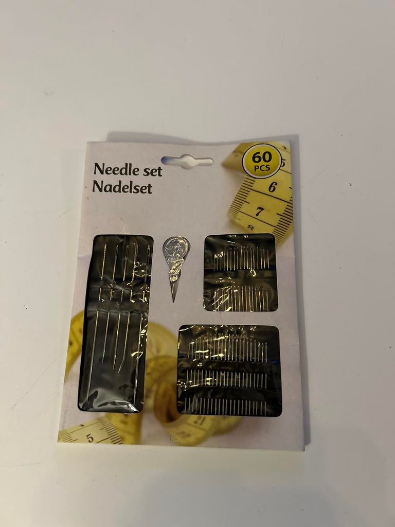 Naaldenset - 60 stuks - Naaien en Handwerken, Hobby en Vrije tijd, Naaien en Fournituren, Ophalen of Verzenden, Nieuw, Garen of Naald(en)