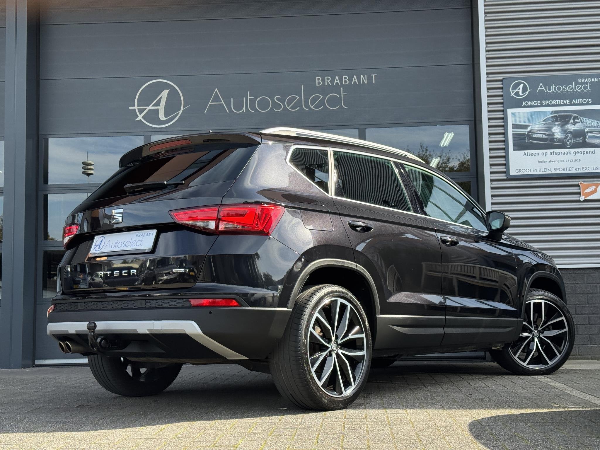 SEAT Ateca 2.0 EcoTSI Excellence 4DRIVE CarPlay | Beats | 19, Auto's, Automaat, Automatische klimaatregeling, Gebruikt, Zwart