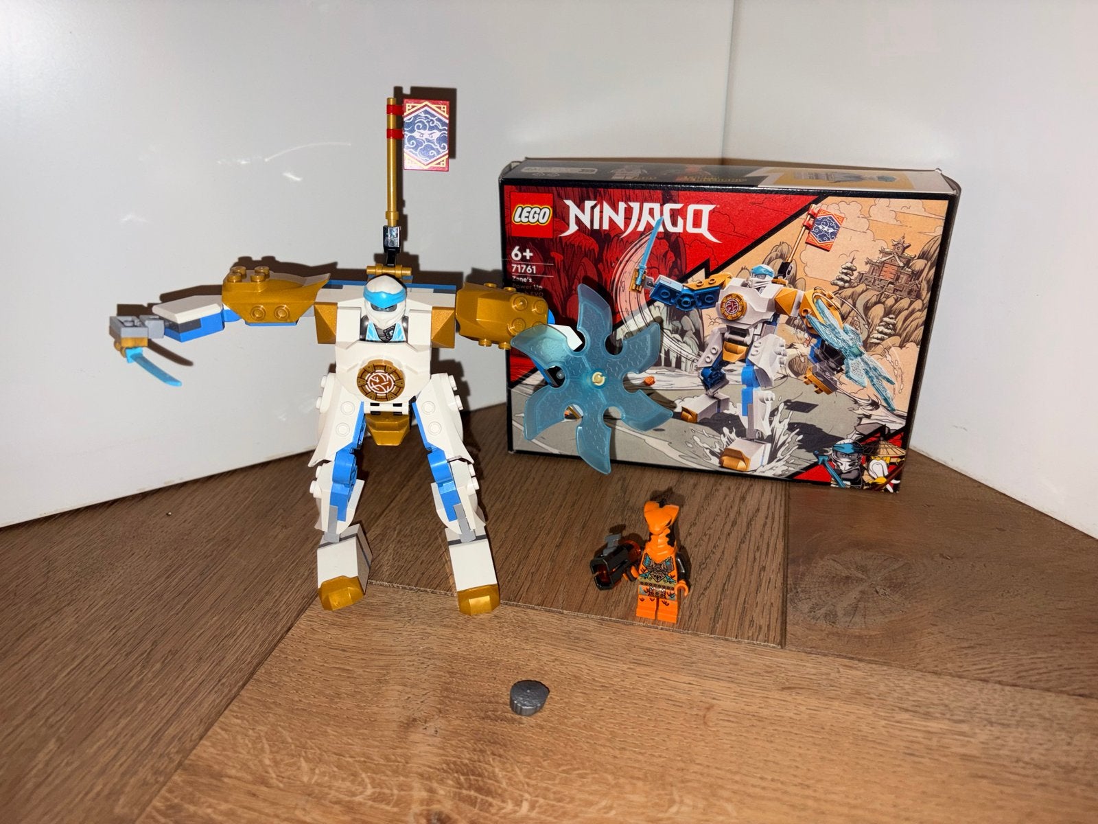 Lego Ninjago 71761 Zane's Power Up Mech EVO, Lego, Ophalen of Verzenden, Zo goed als nieuw, Compleet