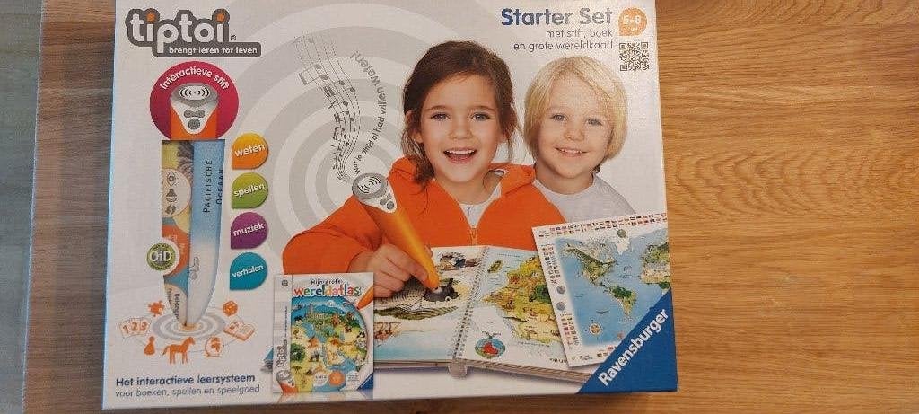 Tiptoi Starterset + Spel Avontuur in het Dierenrijk, Kinderen en Baby's, Ophalen, Zo goed als nieuw, Elektronica, Met geluid