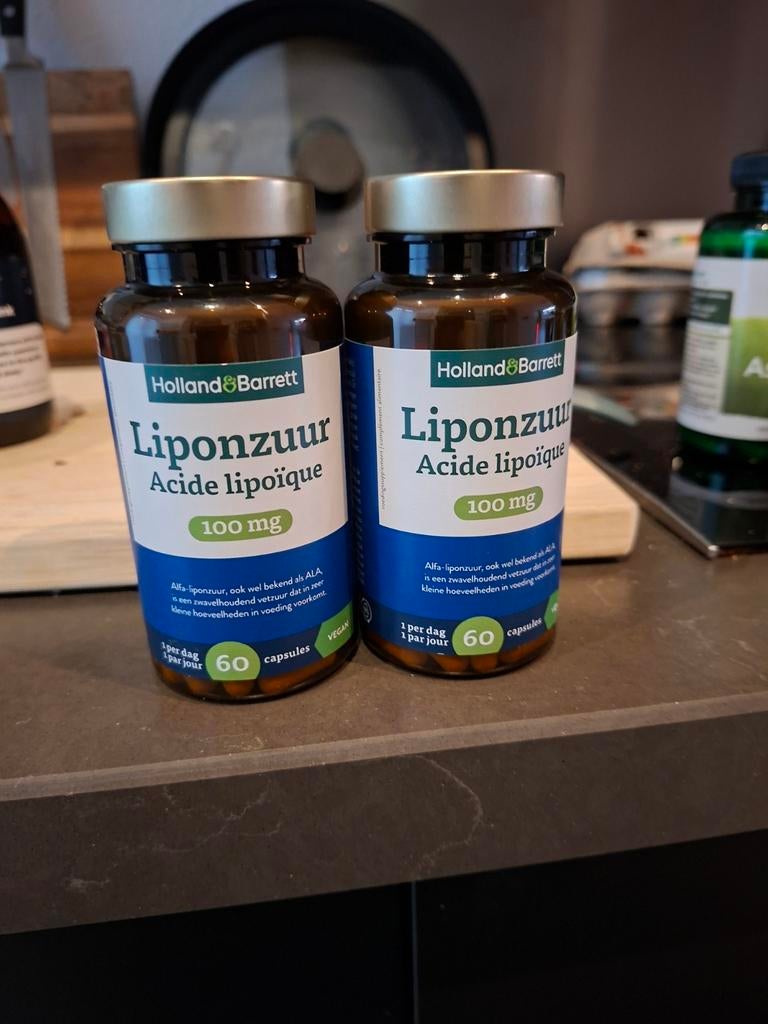 Holland & Barrett Liponzuur 100mg (2x), Ophalen of Verzenden