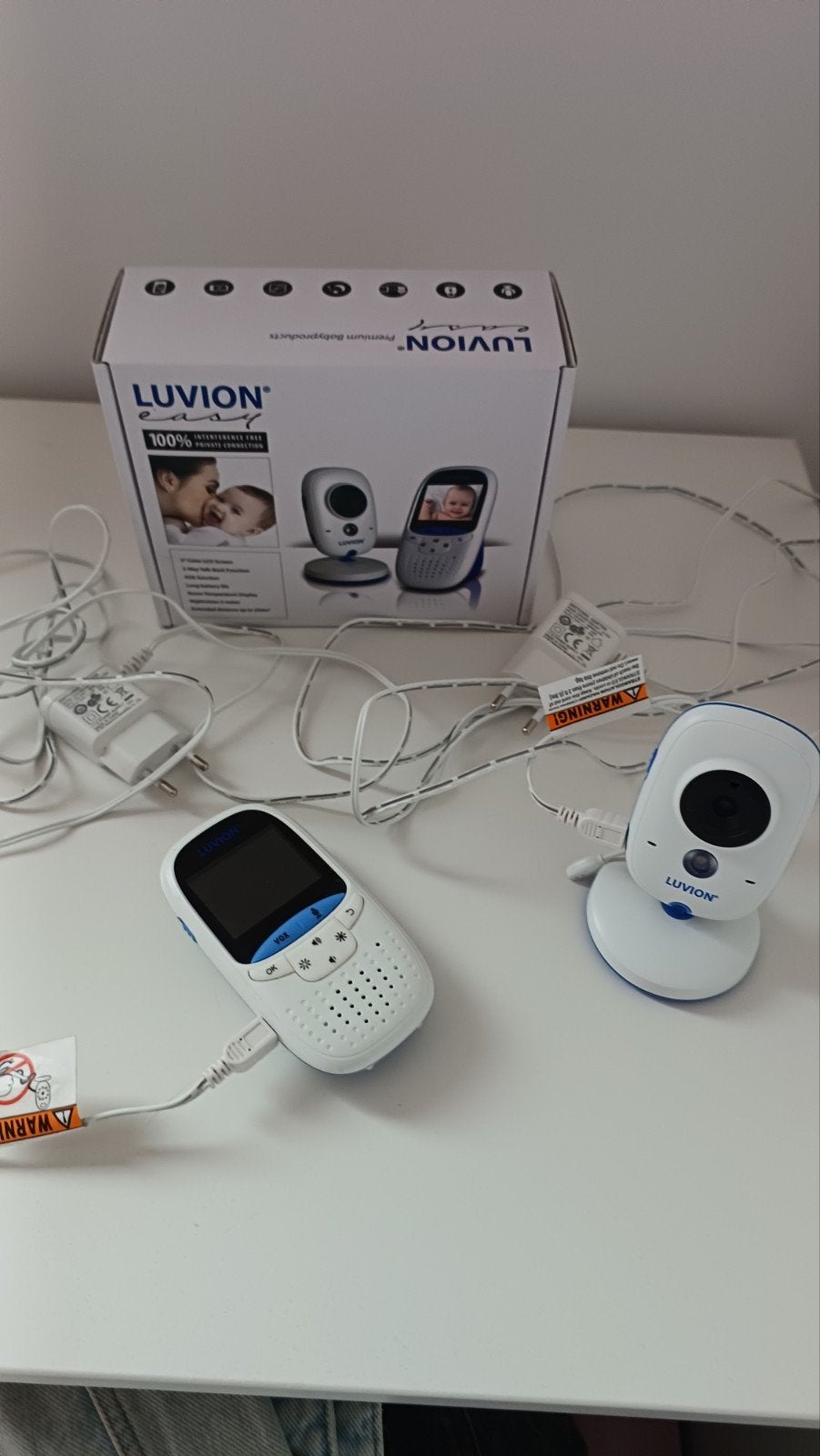 luvion babyfoon, Ophalen, 100 tot 250 meter