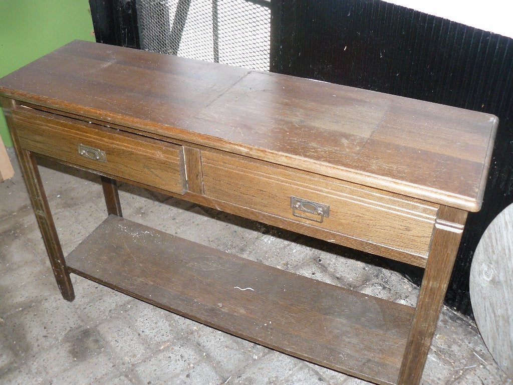 Salon tafel     Bruin, Ophalen, Gebruikt, 100 tot 150 cm, 50 tot 75 cm