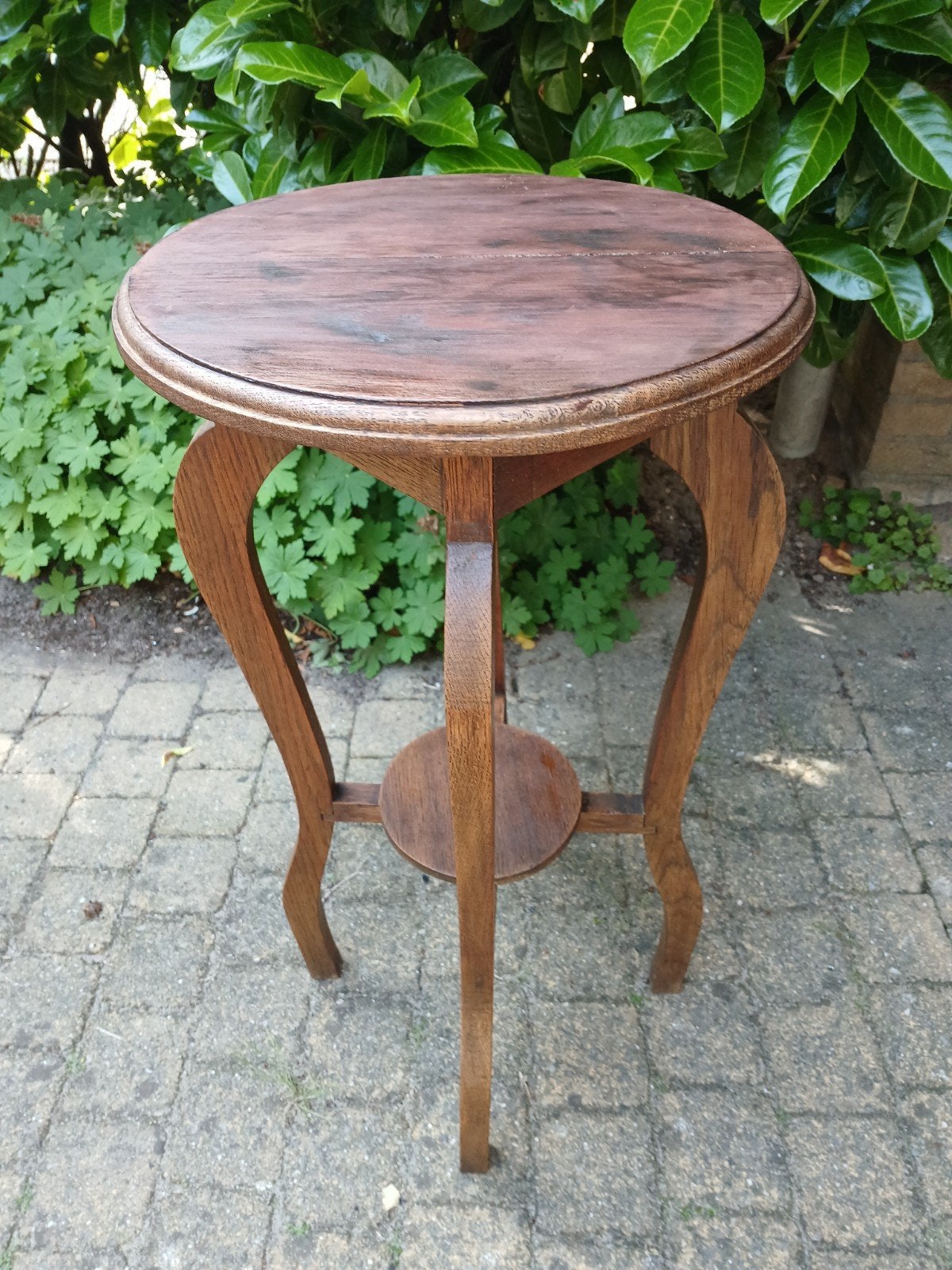 Antieke vintage bijzettafel / plantentafel art deco jaren 30, Ophalen of Verzenden