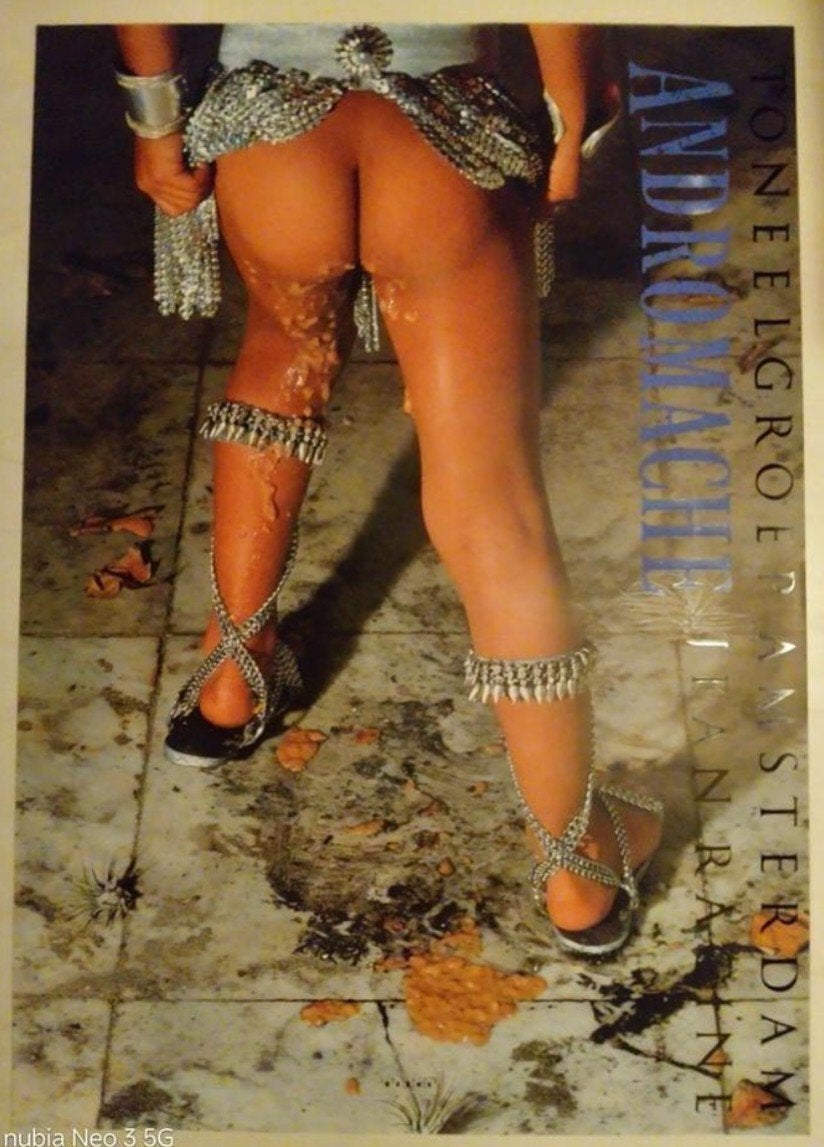 Andromache Toneelgroep Amsterdam Poster, Verzamelen, Posters, Rechthoekig Staand, Ophalen of Verzenden, Zo goed als nieuw, A1 t/m A3