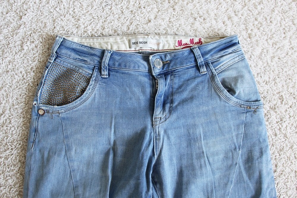 Super Leuke Mos Mosh Spijkerbroek (M/W27) - 501 € 35,-, MOS MOSH, Blauw, Ophalen of Verzenden, Zo goed als nieuw