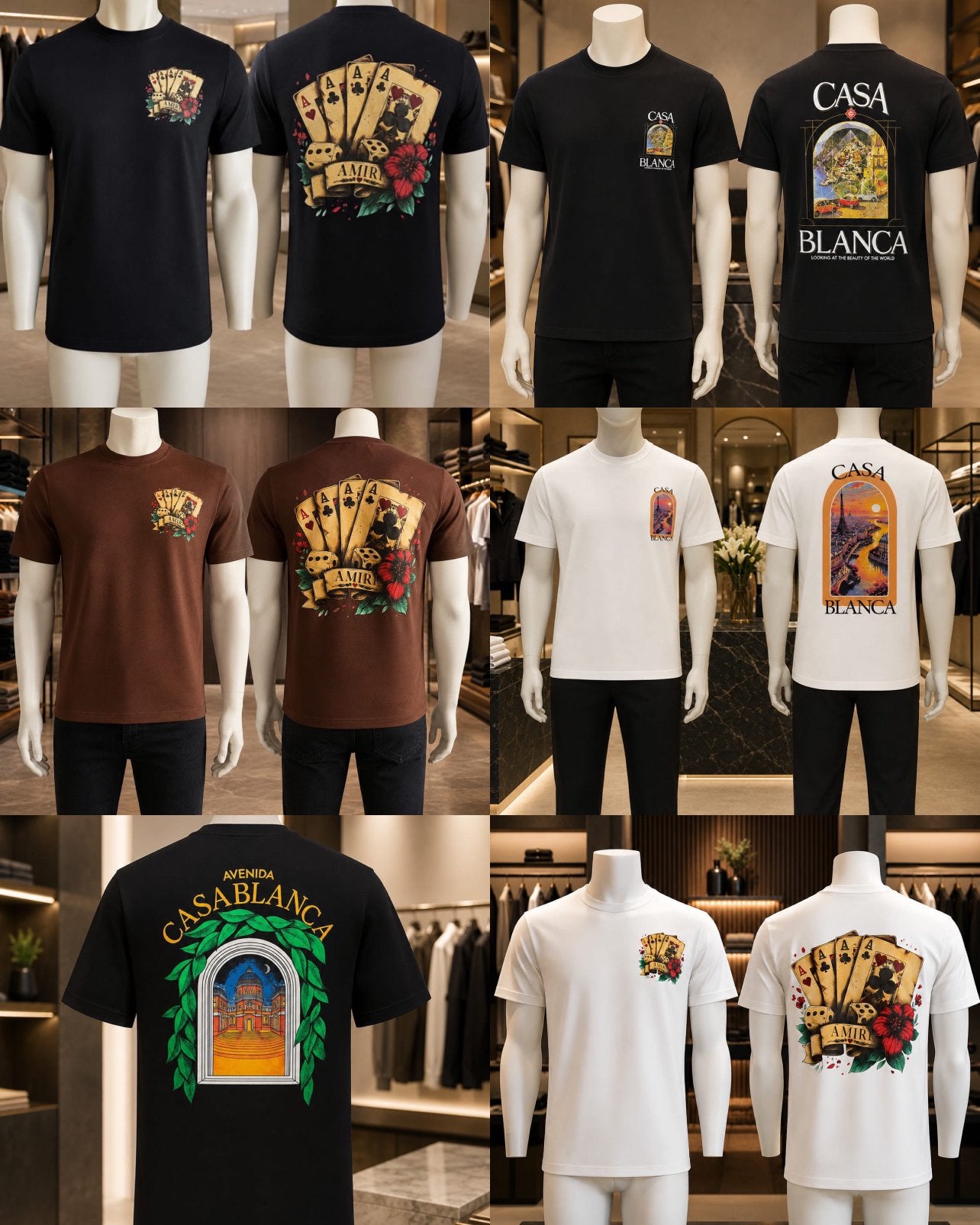 Casablanca/Amiri t-shirts - maat S tm XL - Nieuw, Kleding | Heren, Ophalen of Verzenden, Nieuw, Maat 52/54 (L), Overige kleuren