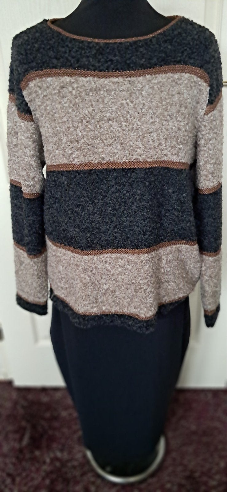 Skovhuus Trui Maat M - Donkergrijs, Bruin, Beige, Maat 38/40 (M), Meerkleurig, Onbekend, Ophalen of Verzenden