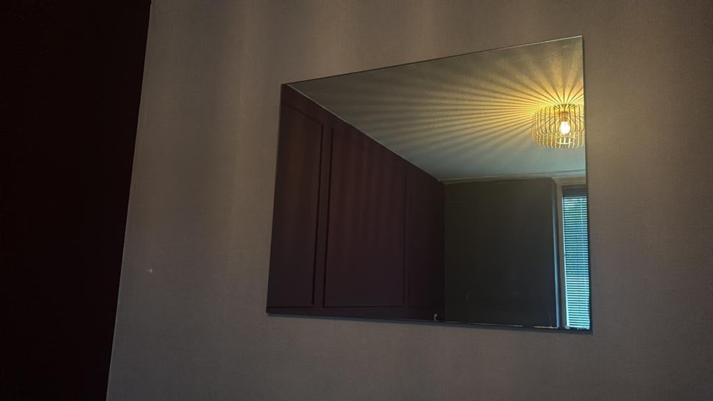 Spiegel 80x100, Huis en Inrichting, Woonaccessoires | Spiegels, Ophalen, Zo goed als nieuw, Rechthoekig, Minder dan 100 cm