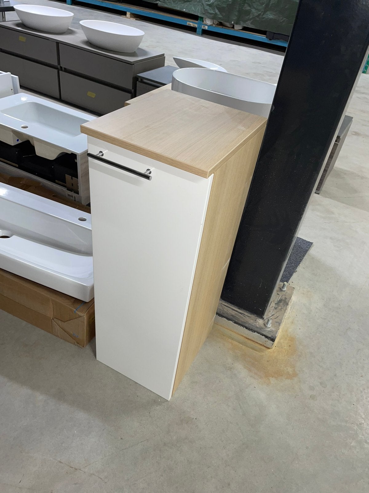 Houten badkamerkast, Ophalen, Nieuw, Minder dan 150 cm, Minder dan 100 cm